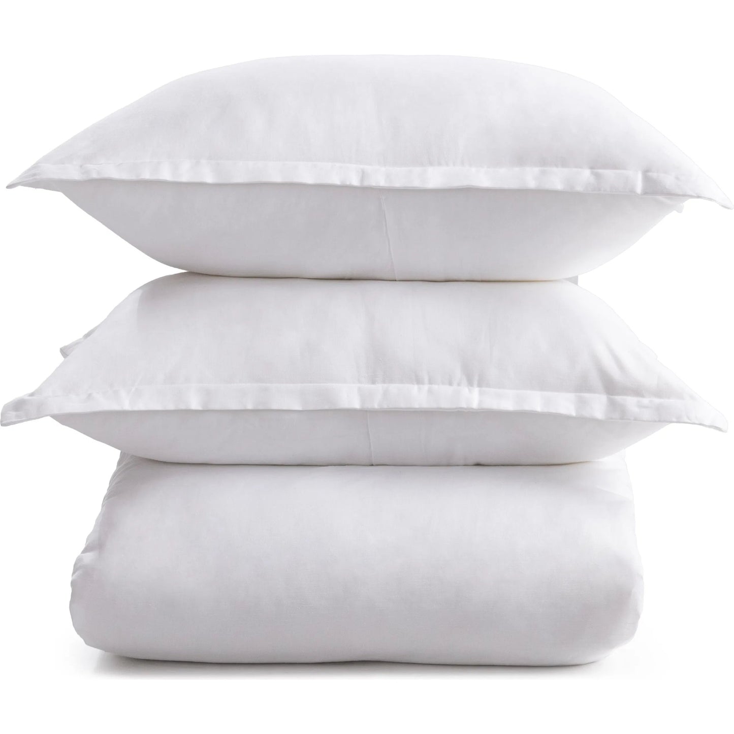 000 SI-2533258 | Primary Silo | Arcadia 3-Piece Linen Blend Duvet Set by Villa by Classic Home in white. Made from cotton linen blend in a unique style.