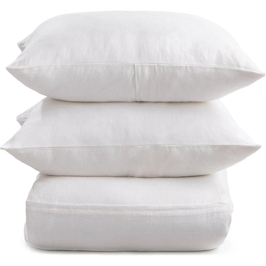 Beaumont 3-Piece Belgian Flax Duvet Set by Villa by Classic Home. Made from 100% belgian flax linen in a unique style.