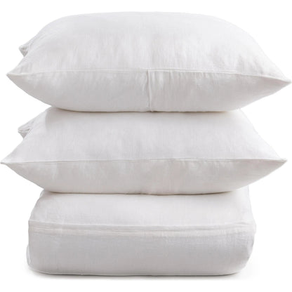 Beaumont 3-Piece Belgian Flax Duvet Set by Villa by Classic Home. Made from 100% belgian flax linen in a unique style.