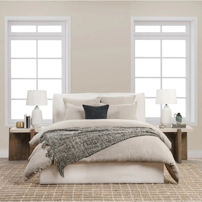 Talia 3-Piece Linen Blend Fabric Duvet Set by Villa by Classic Home. Made from unique in a unique style.
