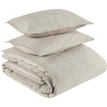 Talia 3-Piece Linen Blend Fabric Duvet Set by Villa by Classic Home. Made from unique in a unique style.