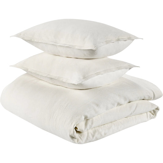 Talia 3-Piece Linen Blend Fabric Duvet Set by Villa by Classic Home. Made from unique in a unique style.