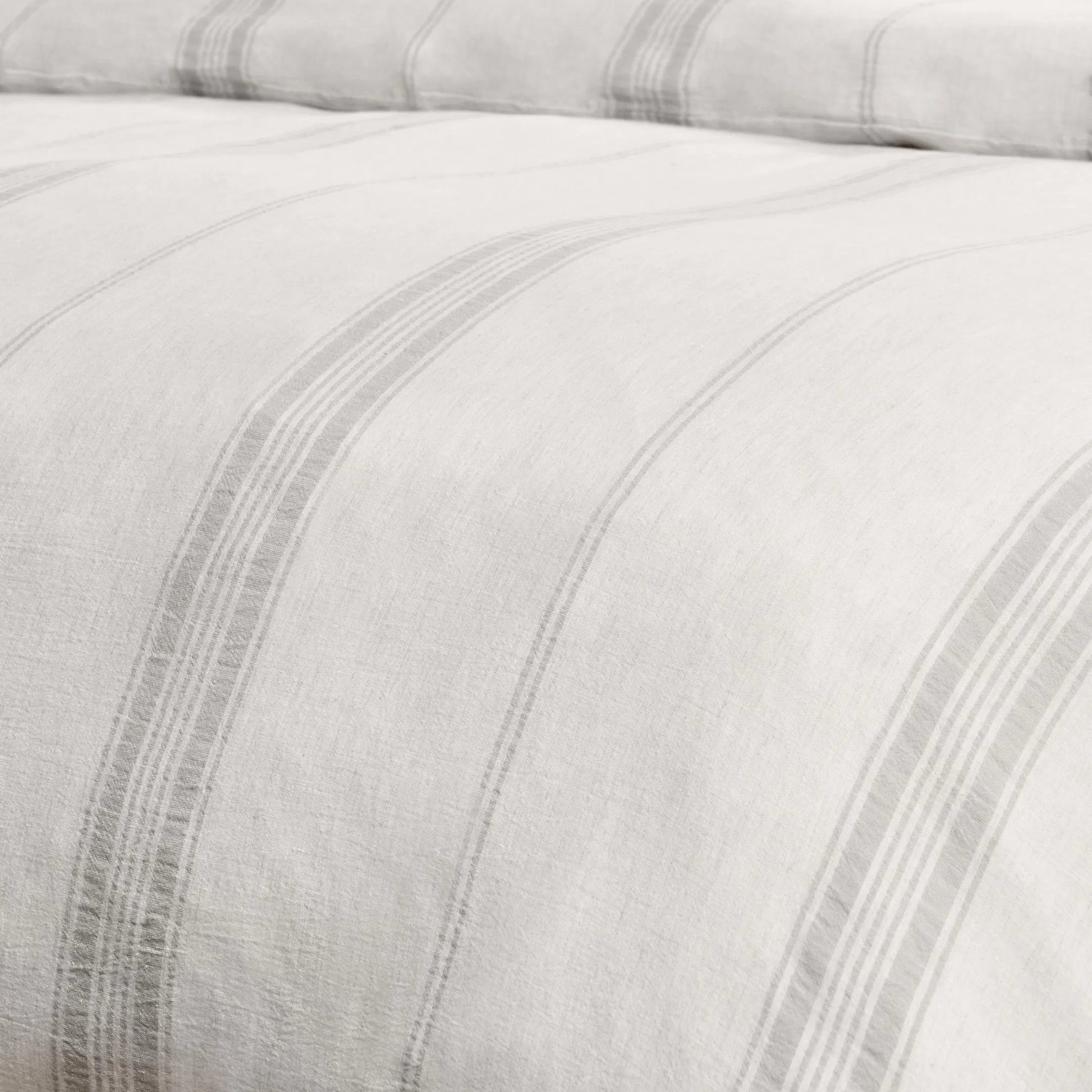 Jayson 3-Piece Linen Blend Fabric Duvet by Villa by Classic Home. Made from 70% linen, 25% cotton, 5% cashmere in a unique style.