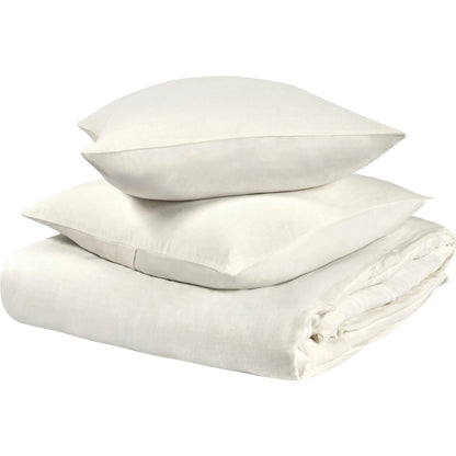 Paloma Hemp Ochre 3pc Duvet Set by Villa by Classic Home. Made from 100% hemp in a transitional style.