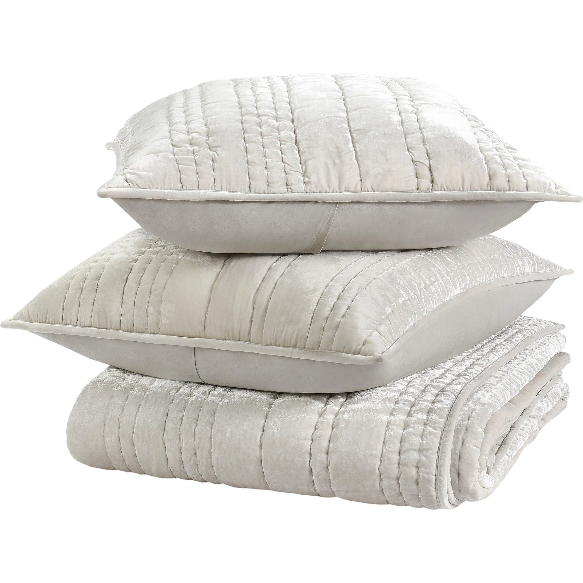 Seville 3-Piece Velvet Fabric Quilt Set by Villa by Classic Home. Made from 70% nylon, 30% viscose in a unique style.