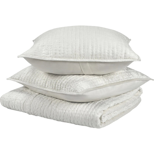 Bari 3-Piece Velvet Rayon Quilt Set by Villa by Classic Home. Made from unique in a unique style.