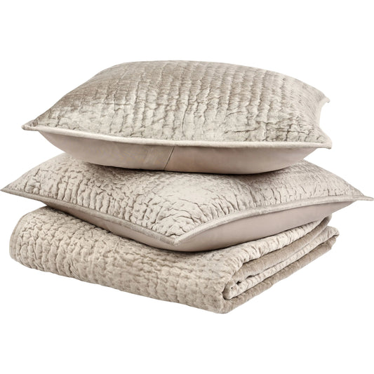 Bari 3-Piece Velvet Rayon Quilt Set by Villa by Classic Home. Made from unique in a unique style.