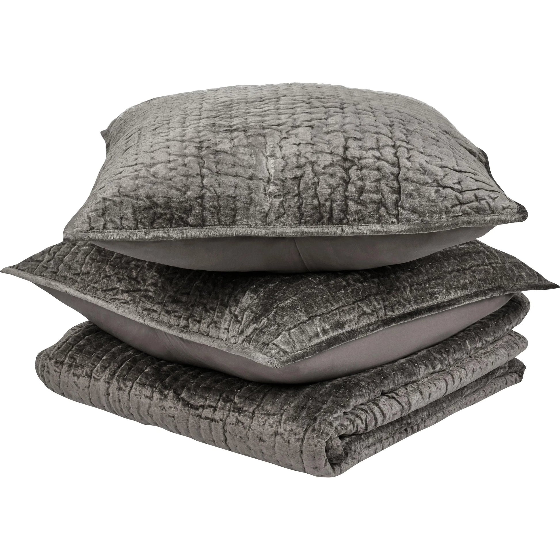 Bari 3-Piece Velvet Rayon Quilt Set by Villa by Classic Home. Made from unique in a unique style.