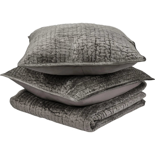 Bari 3-Piece Velvet Rayon Quilt Set by Villa by Classic Home. Made from unique in a unique style.