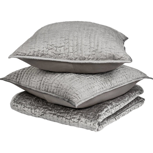 Bari 3-Piece Velvet Rayon Quilt Set by Villa by Classic Home. Made from unique in a unique style.