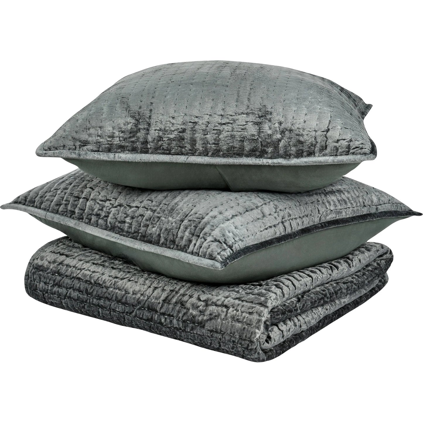 005 SI-2533282 | Primary Silo | Bari 3-Piece Velvet Rayon Quilt Set by Villa by Classic Home. Made from unique in a unique style.