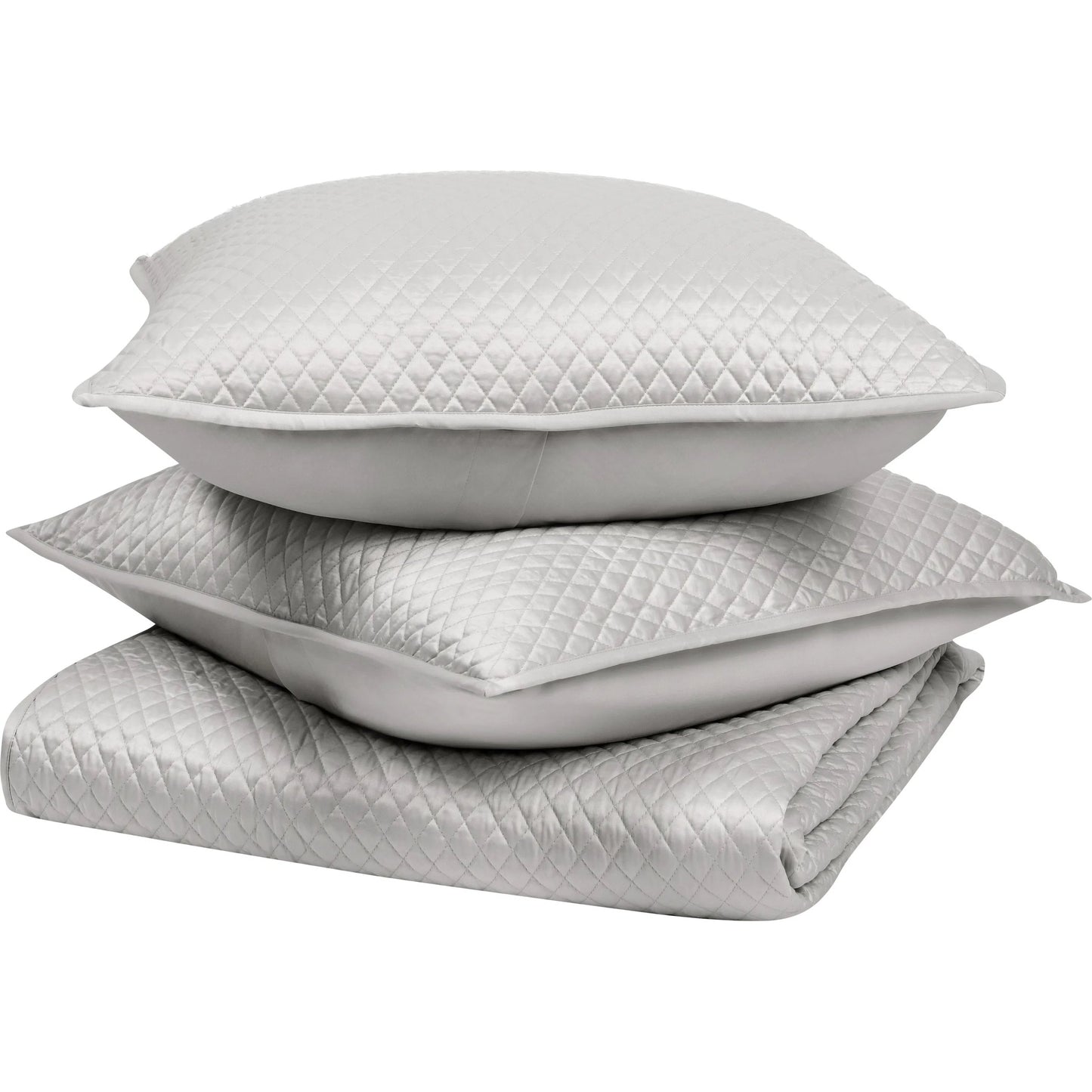 001 SI-2533287 | Primary Silo | Diamond 3-Piece Sateen Fabric Quilt Set by Villa by Classic Home. Made from unique in a unique style.