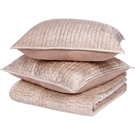 Bari 3-Piece Velvet Rayon Quilt Set by Villa by Classic Home. Made from unique in a unique style.