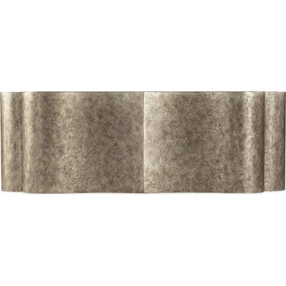 Melange Hillbrandt Cocktail Table by Hooker Furniture in champagne. Made from hardwoods in a modern style.