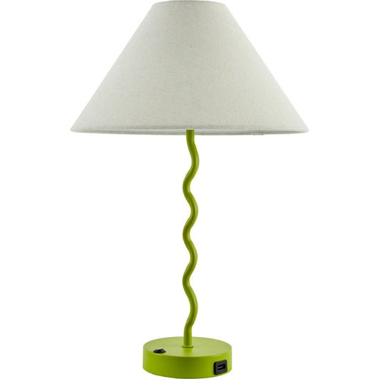 Begonia Accent Table Lamp by Livabliss in paintedpainted. Made from iron, linen in a unique style.