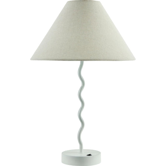 Begonia Accent Table Lamp by Livabliss in paintedpainted. Made from iron, linen in a unique style.