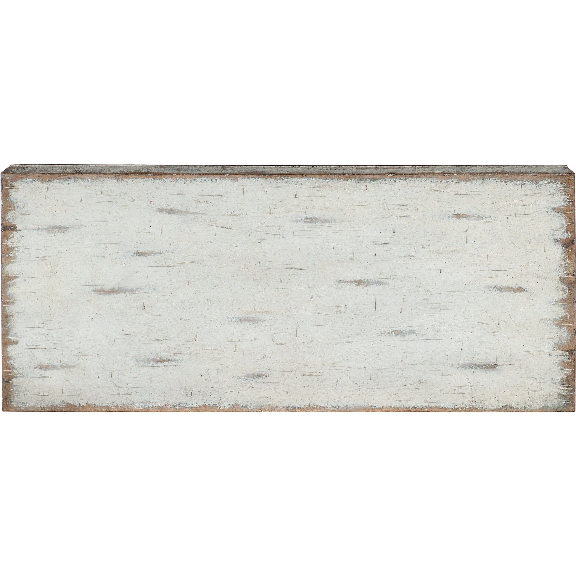La Grange Lockhart Three-Drawer Accent Chest by Hooker Furniture in antique white. Made from pecan veneers in a transitional style.