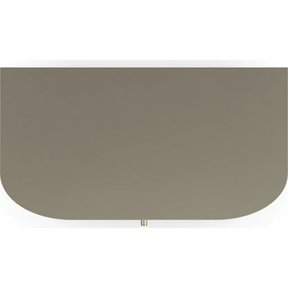 Deep Sleep Nightstand by Caracole in ivory, gold, dark chocolate and ivory, dark chocolate, brushed whisper of gold paint. Made from poplar in a modern style.