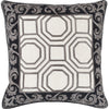 Black, Light Beige, Dark Brown / Down Feather / 18" x 18"