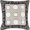 Black, Light Beige, Dark Brown / 18" x 18"
