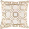 Gold, Beige / Down Feather / 18" x 18"
