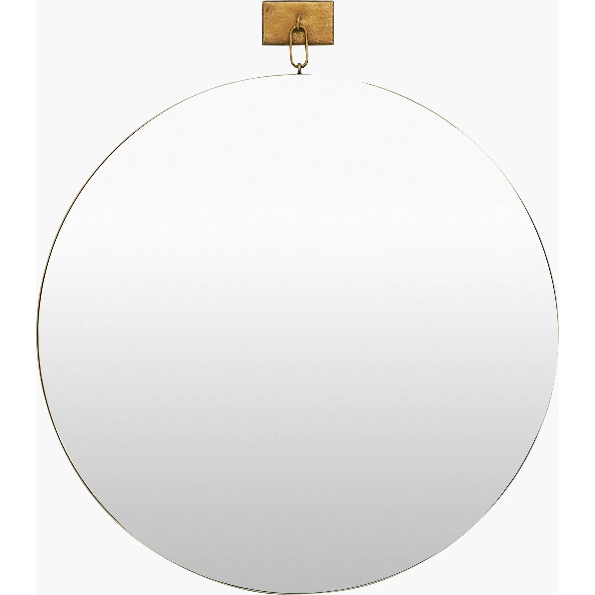 Belladay Accent Mirror by Livabliss in antiqued silver gray. Made from manufactured wood in a unique style.