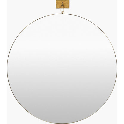 Belladay Accent Mirror by Livabliss in antiqued silver gray. Made from manufactured wood in a unique style.