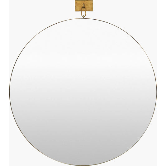 Belladay Accent Mirror by Livabliss in antiqued silver gray. Made from manufactured wood in a unique style.