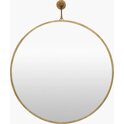 Belladay Accent Mirror by Livabliss in silver gray and antiqued. Made from manufactured wood in a unique style.
