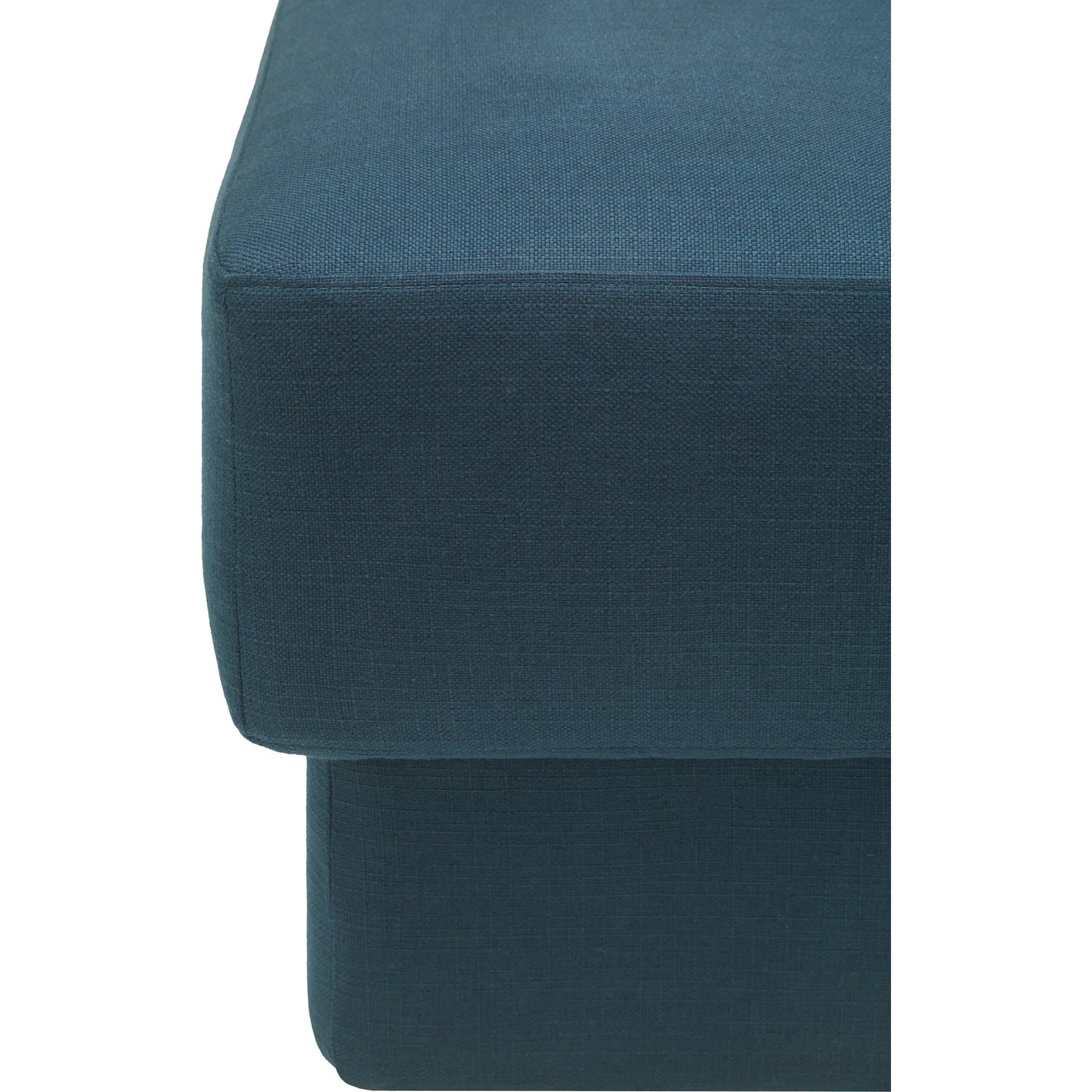 007 SI-2258131 | Closeup | Beldon Ottoman by Surya. Made from polyester, plywood, foam, dacron in a transitional style.