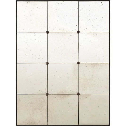 Belleza Accent Mirror by Surya in black and antiqued. Made from brass in a transitional style.