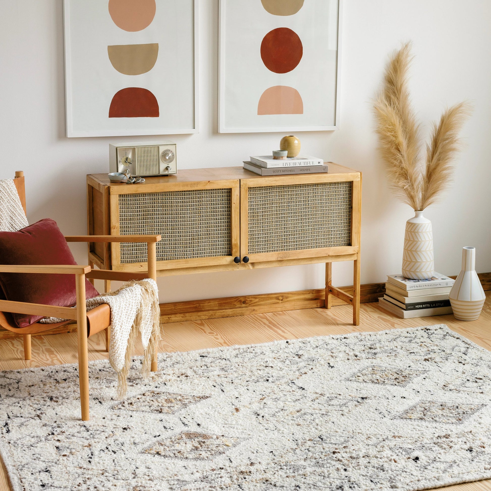 Bremen Rug - 29467 by Surya in cream, gray, charcoal, black, brown, yellow. Made from 100% wool in a unique style.