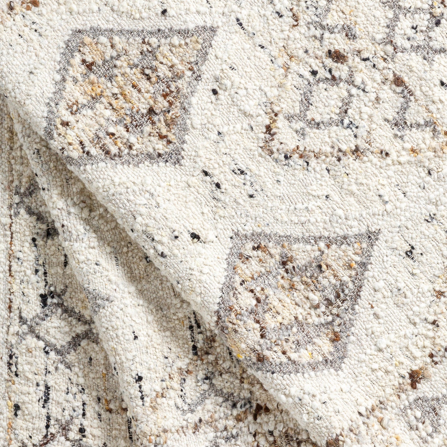 006 SI-1878133,SI-1878134,SI-1878135,SI-1878136 | Closeup | Bremen Rug - 29467 by Surya in cream, gray, charcoal, black, brown, yellow. Made from 100% wool in a unique style.