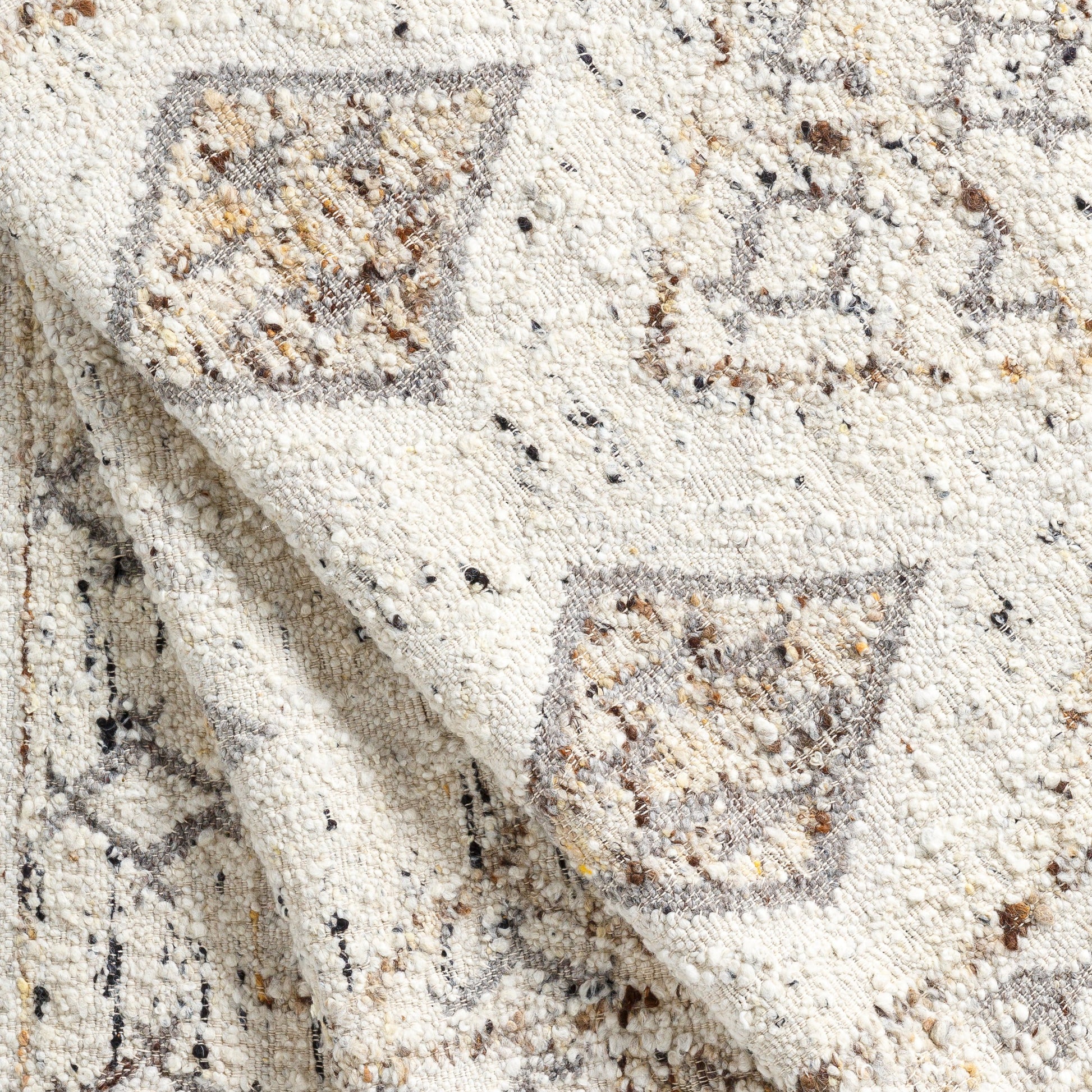 Bremen Rug - 29467 by Surya in cream, gray, charcoal, black, brown, yellow. Made from 100% wool in a unique style.