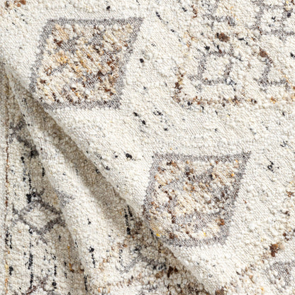 Bremen Rug - 29467 by Surya in cream, gray, charcoal, black, brown, yellow. Made from 100% wool in a unique style.