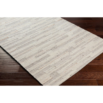 Bremen Rug - 29468 by Surya in cream, light slate, light beige, brown, gray. Made from 100% wool in a unique style.