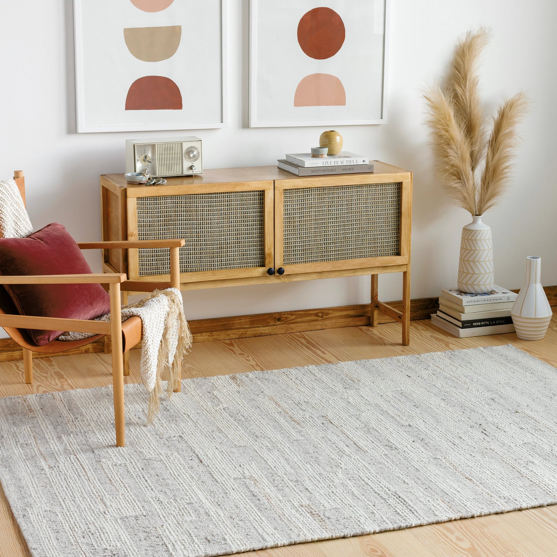 Bremen Rug - 29468 by Surya in cream, light slate, light beige, brown, gray. Made from 100% wool in a unique style.