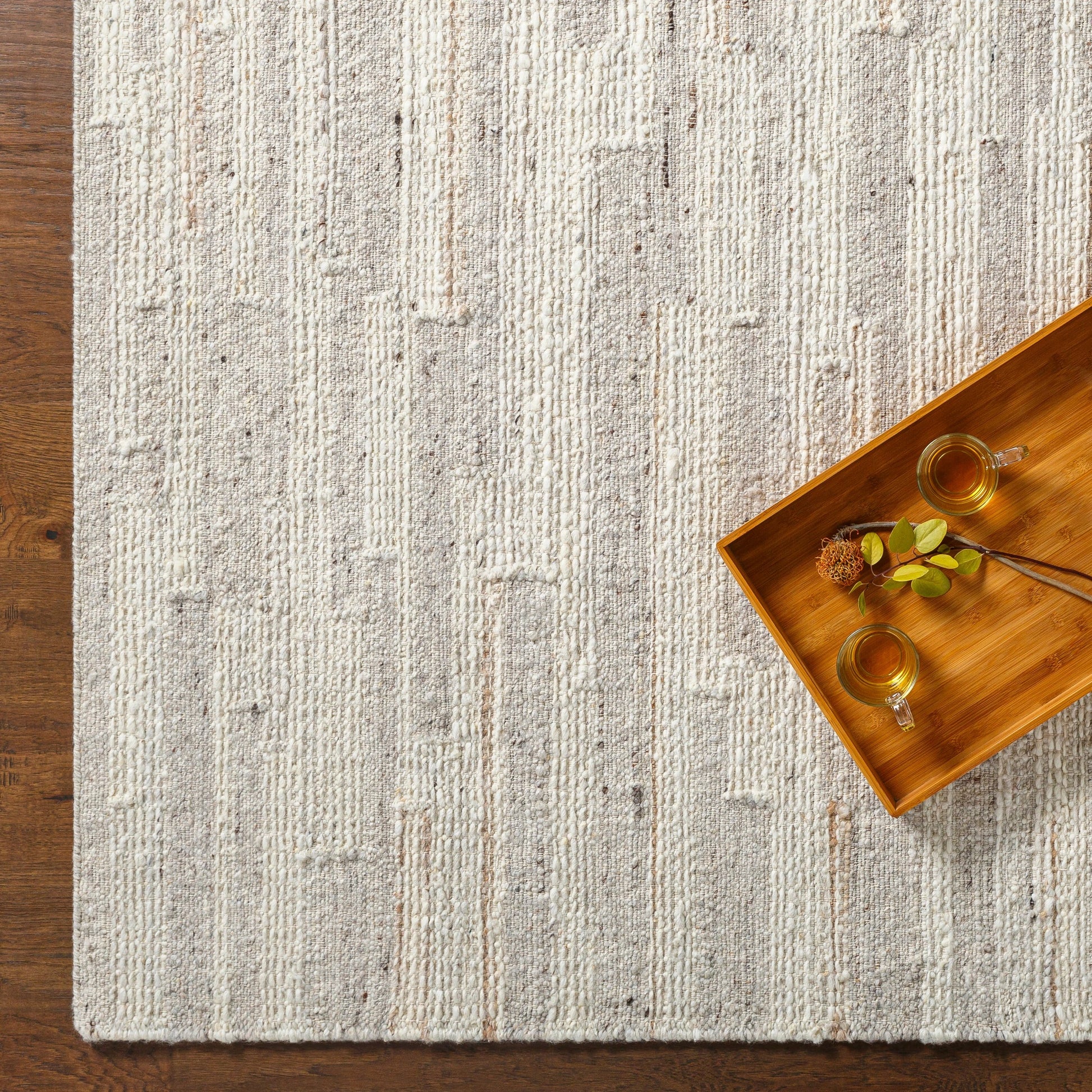 Bremen Rug - 29468 by Surya in cream, light slate, light beige, brown, gray. Made from 100% wool in a unique style.