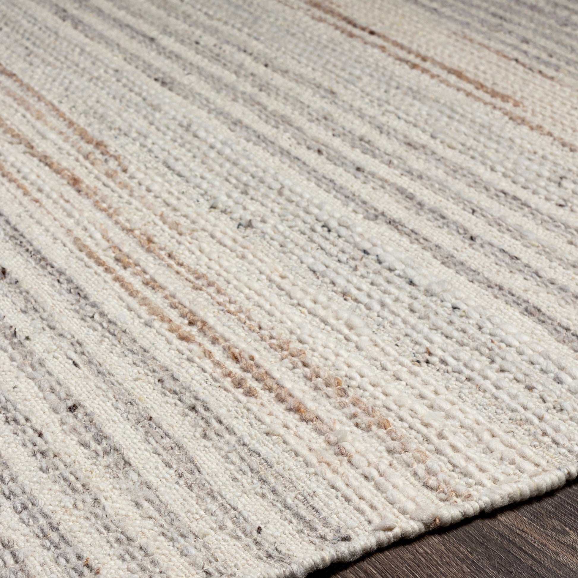 Bremen Rug by Surya in cream, light slate, light beige, brown. Made from 100% wool in a modern style.
