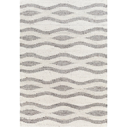 Bremen Rug - 29470 by Surya in cream, gray, charcoal, brown. Made from 100% wool in a unique style.