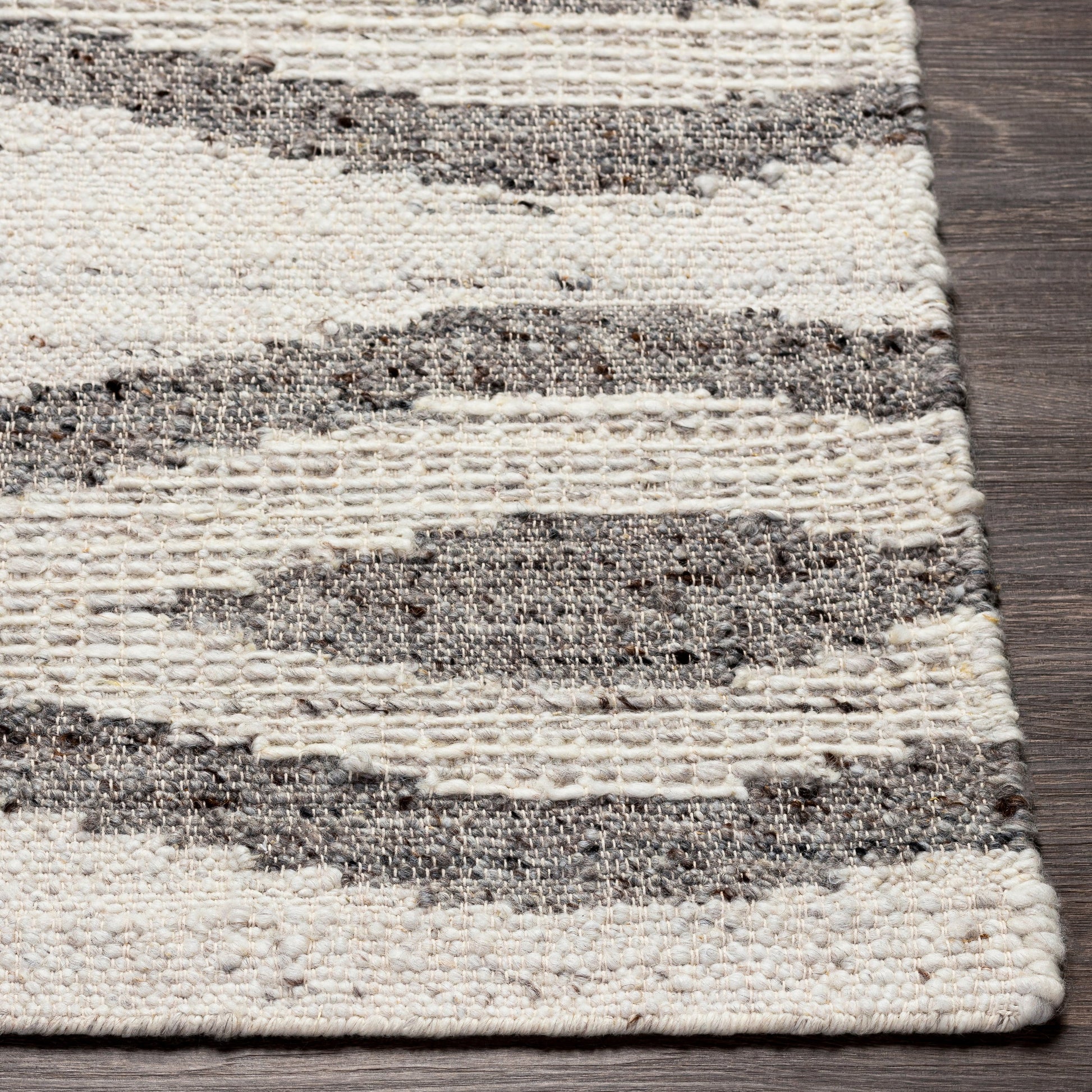 Bremen Rug - 29470 by Surya in cream, gray, charcoal, brown. Made from 100% wool in a unique style.