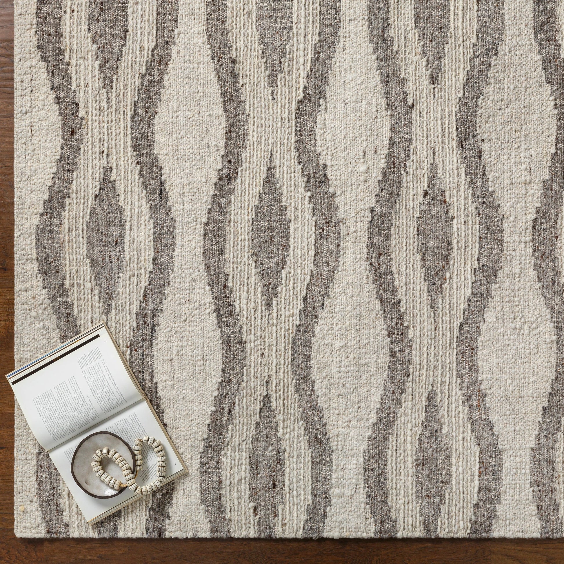 Bremen Rug - 29470 by Surya in cream, gray, charcoal, brown. Made from 100% wool in a unique style.