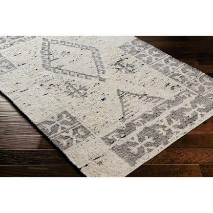 Bremen Rug - 29471 by Surya in cream, gray, charcoal, black. Made from unique in a unique style.