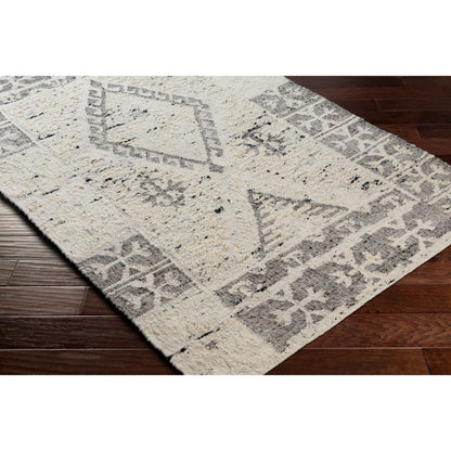 Bremen Rug - 29471 by Surya in cream, gray, charcoal, black. Made from unique in a unique style.