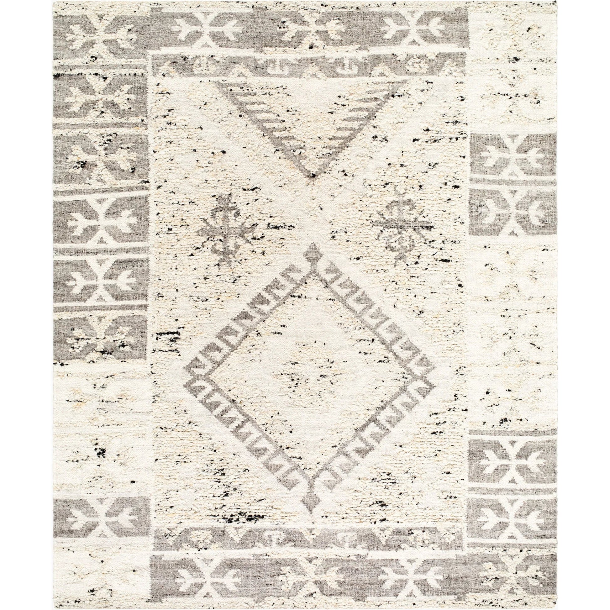 Bremen Rug - 29471 by Surya in cream, gray, charcoal, black. Made from unique in a unique style.