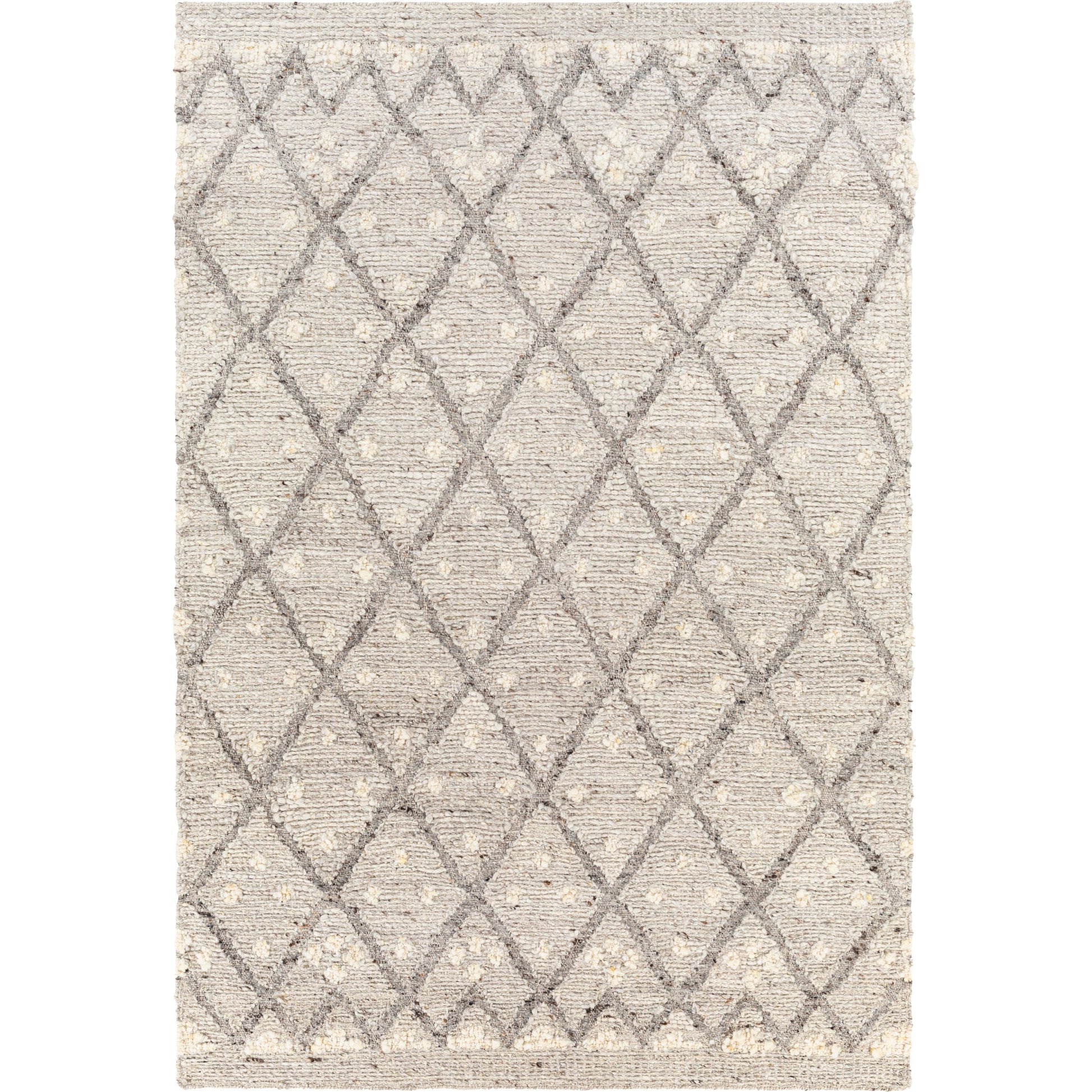 Bremen Rug - 29472 by Surya in light slate, cream, gray, charcoal, brown. Made from 100% wool in a unique style.