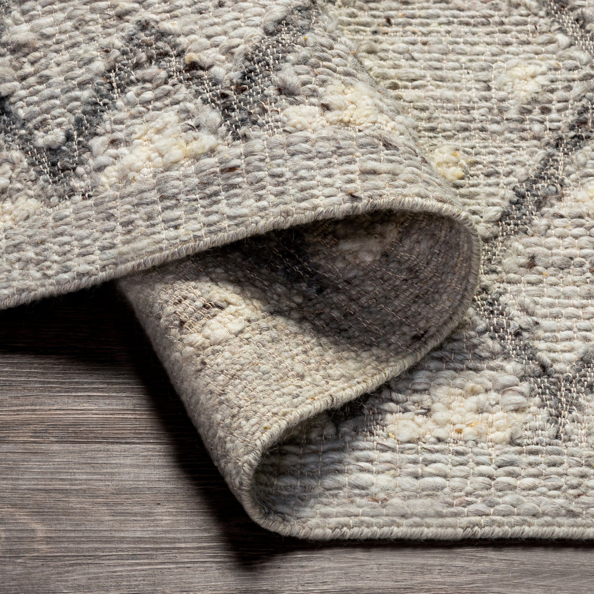 Bremen Rug - 29472 by Surya in light slate, cream, gray, charcoal, brown. Made from 100% wool in a unique style.