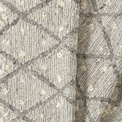 Bremen Rug - 29472 by Surya in light slate, cream, gray, charcoal, brown. Made from 100% wool in a unique style.