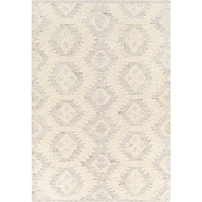 Bremen Rug - 29473 by Surya in cream, light slate, brown. Made from 100% wool in a unique style.