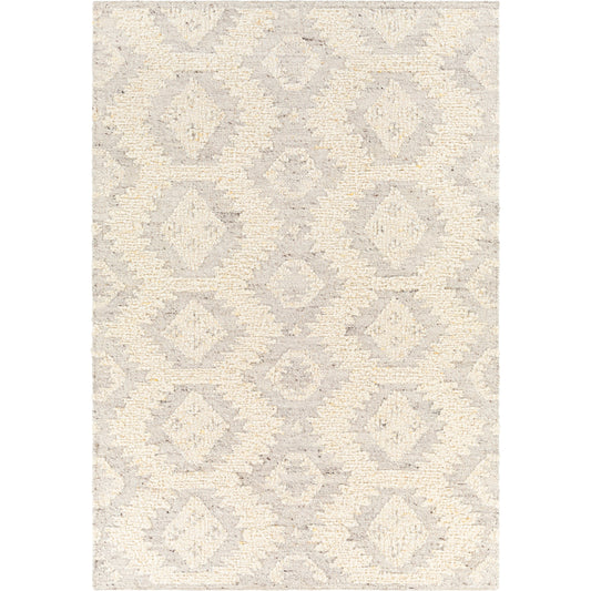 Bremen Rug - 29473 by Surya in cream, light gray, dark brown. Made from 100% wool in a unique style.
